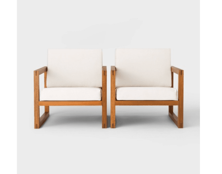 Kaufmann Wood Patio Club Chair Linen Project 62 Review Smartest