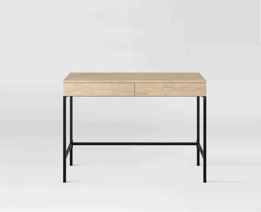 Loring Writing Desk Vintage Oak Project 62 , Vintage Brown Review